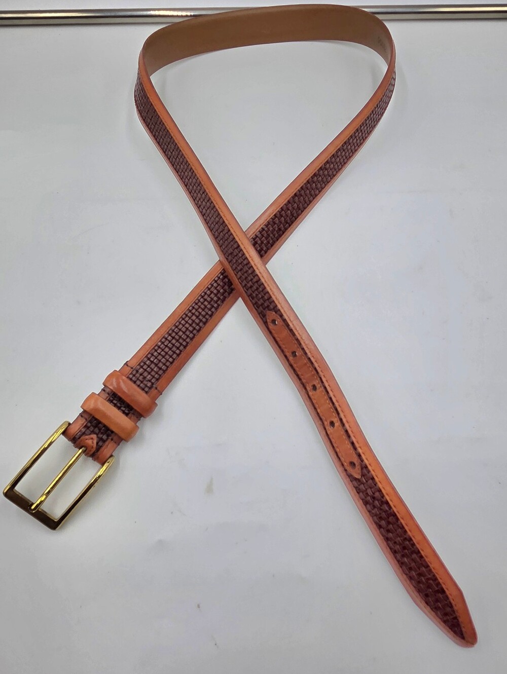 Allen Edmonds Men's Pre-owned Imported Calfskin USA Belt Size 40" Brown Tan